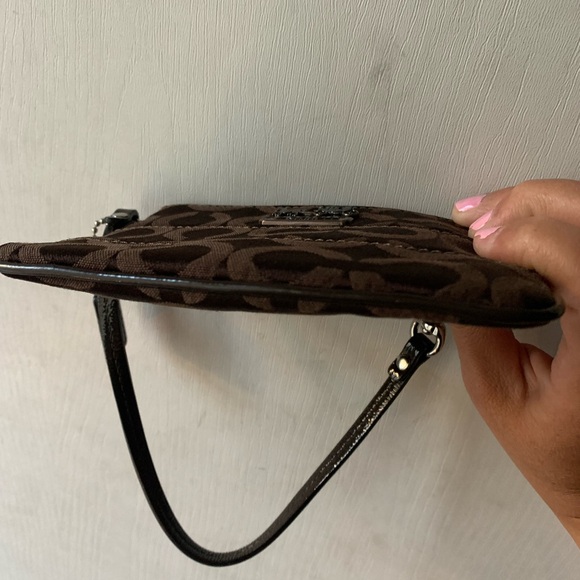 Coach Signature Canvas Wristlet - Picture 9 of 9